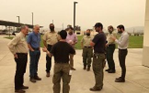 Creek Fire Command Center 