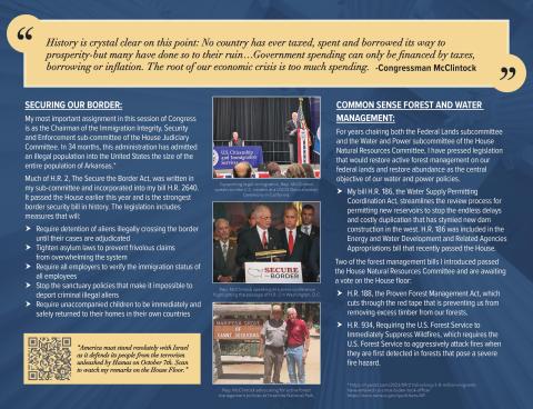 Legislative Update From Congressman McClintock 2