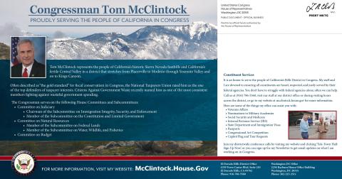Legislative Priorities one-pager
