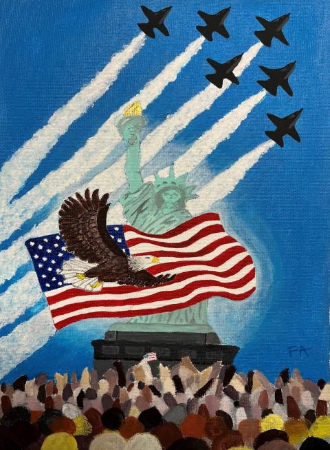 1st Place - Patriotic View by Fritzia Aguilera